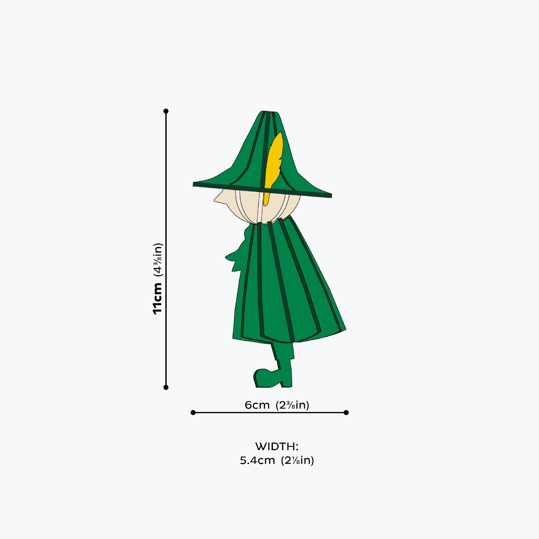 Lovi - Ornament - Moomin - Snufkin - 11cm