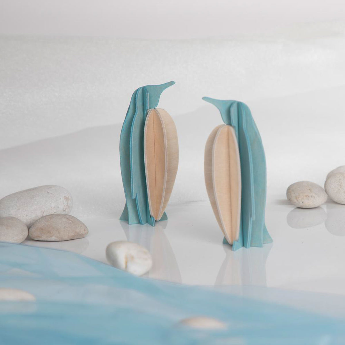 Lovi - Ornament - Penguin - 10cm - Light Blue