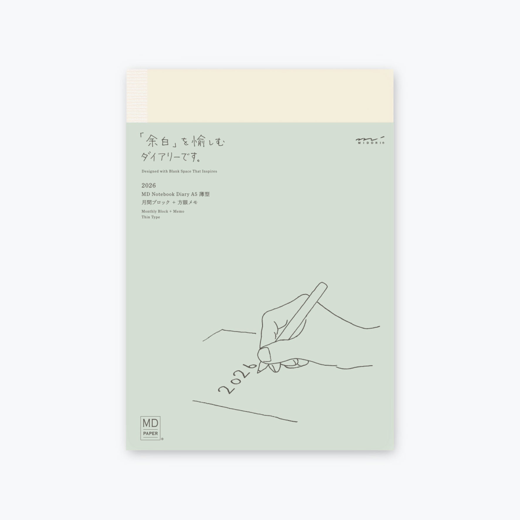 Midori - 2026 Diary - MD Notebook - A5 Thin