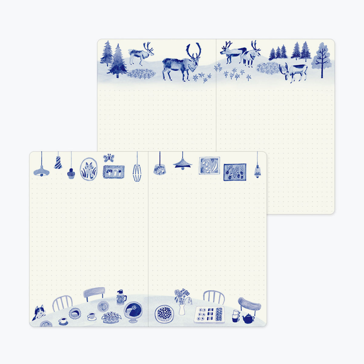 Midori - Notebook - Yuru Log - B6 - Blue Nordic