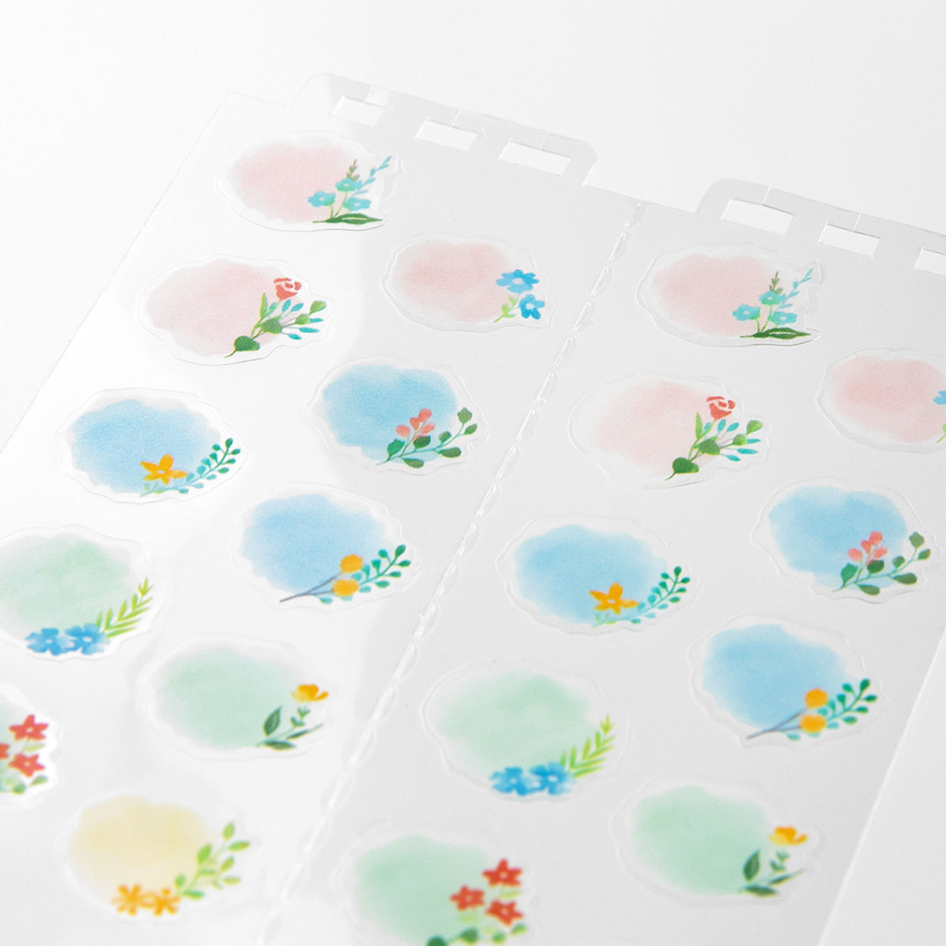 Midori - Planner Sticker - Calendar - Floral Large <Outgoing>