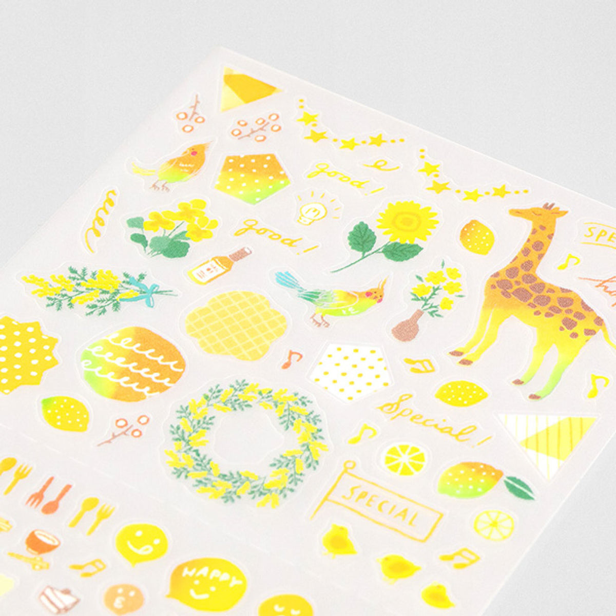 Midori - Planner Sticker - Seal Collection - Yellow <Outgoing>