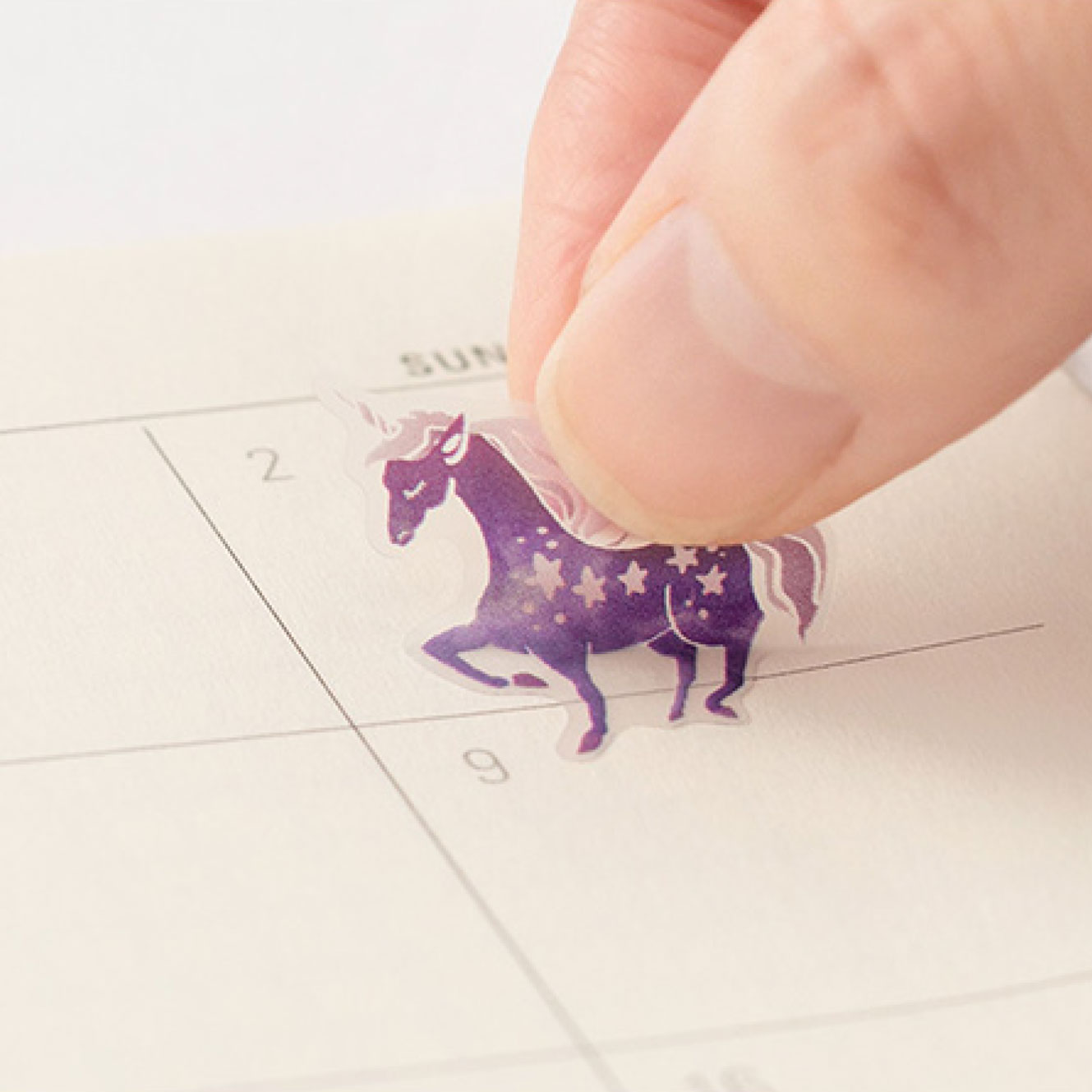 Midori - Planner Sticker - Seal Collection - Purple <Outgoing>
