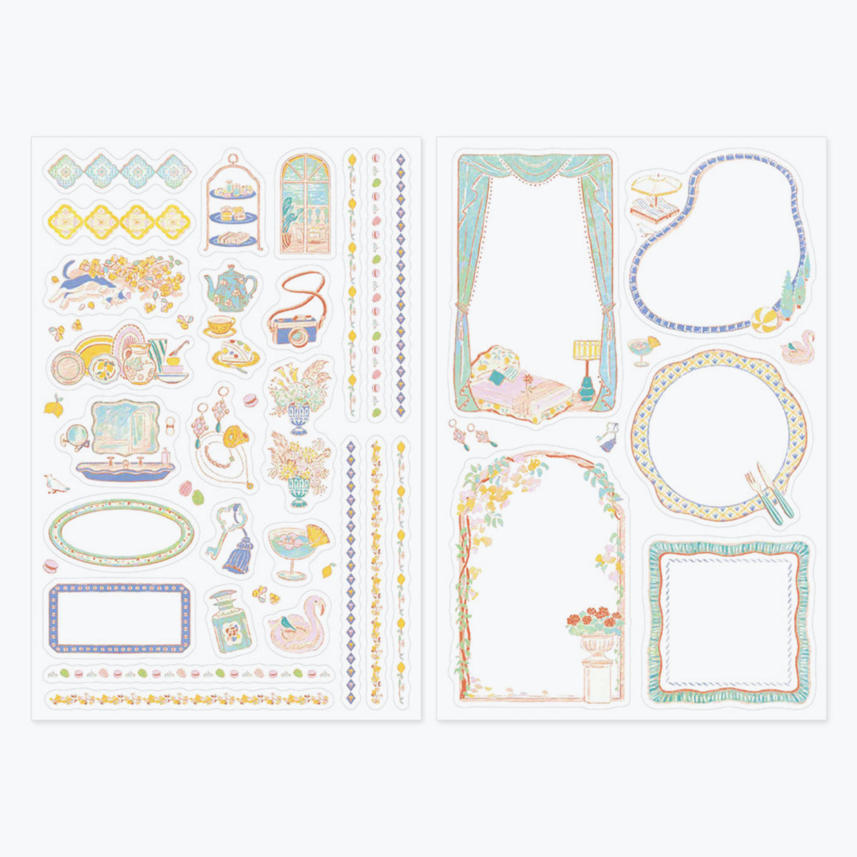 Midori - Planner Sticker - Yuru Log - Travel Hotel (2 Sheets)