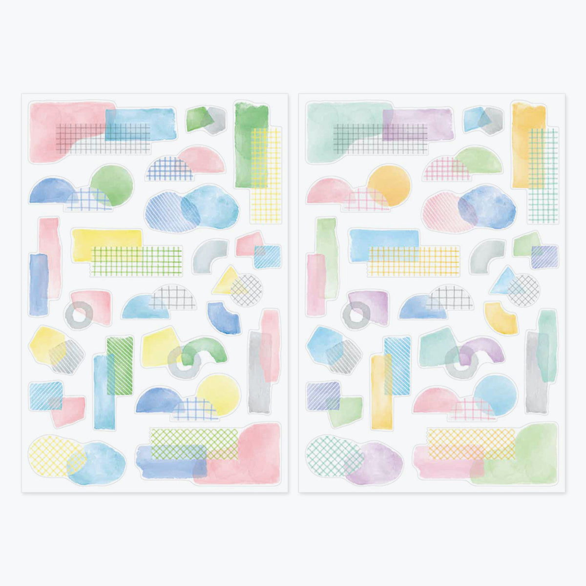Midori - Planner Sticker - Yuru Log - Watercolour (2 Sheets)