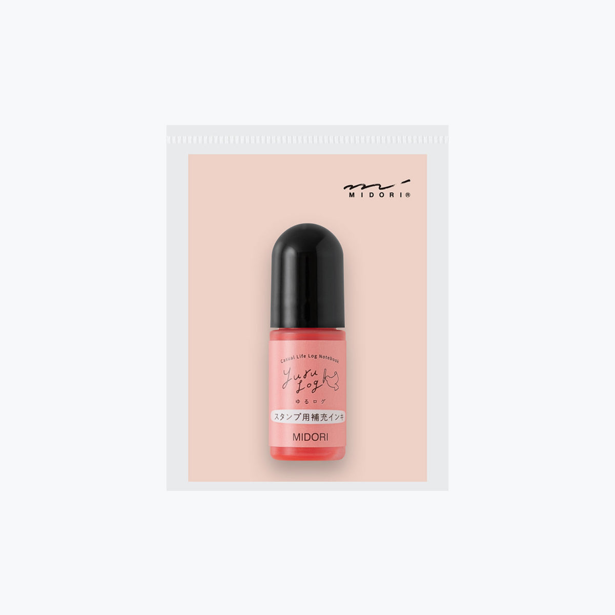 Midori Yuru Log pink stamp refill