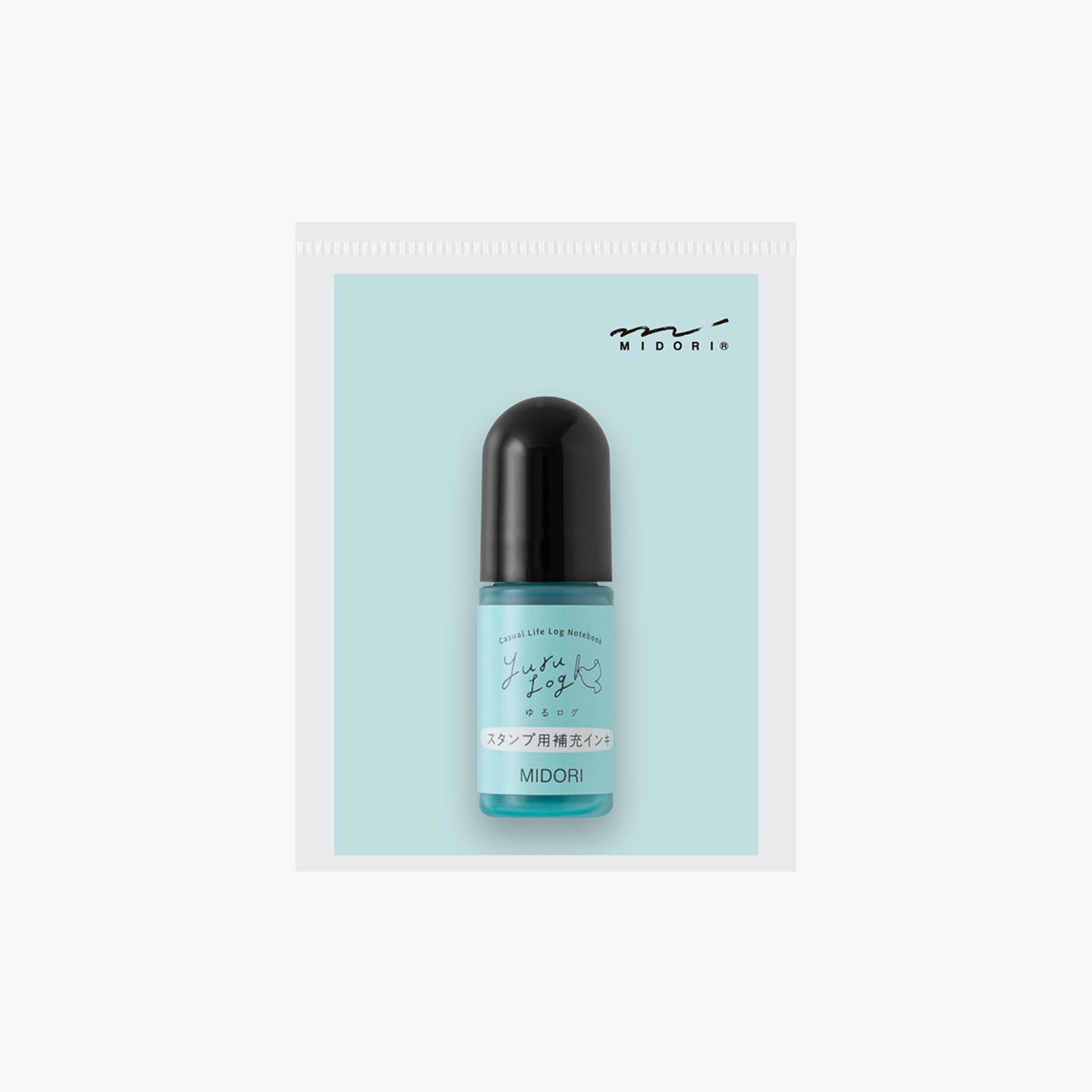 Midori Yuru Log blue stamp refill