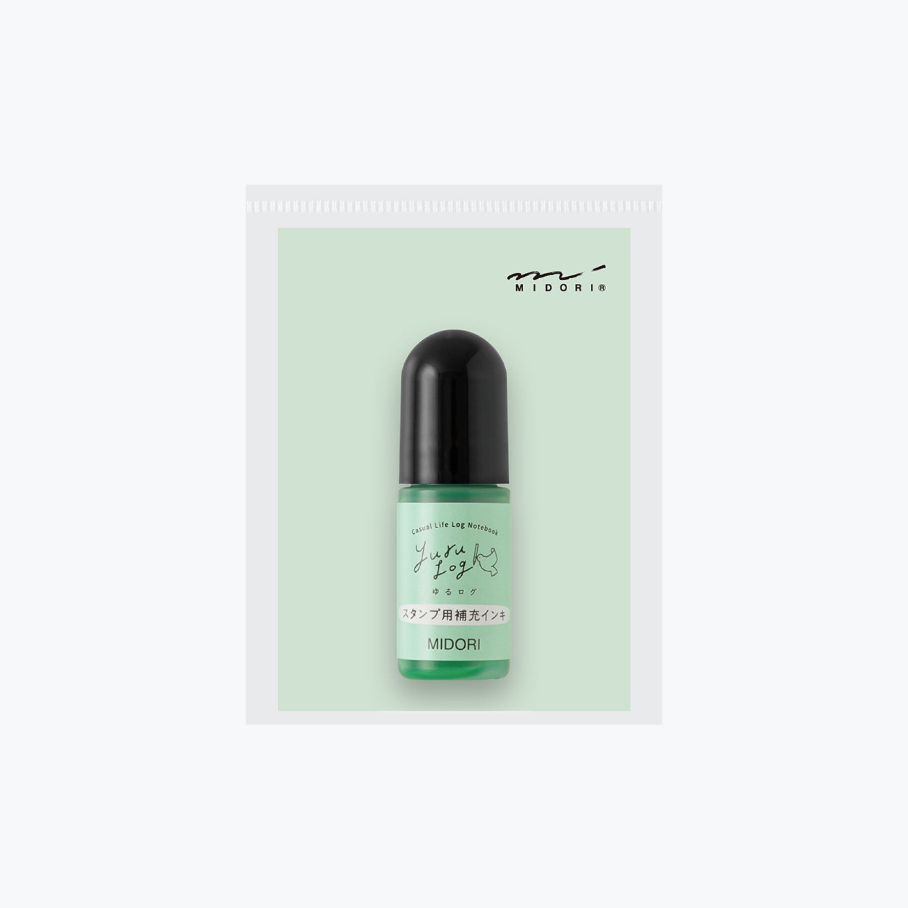 Midori Yuru Log green stamp refill