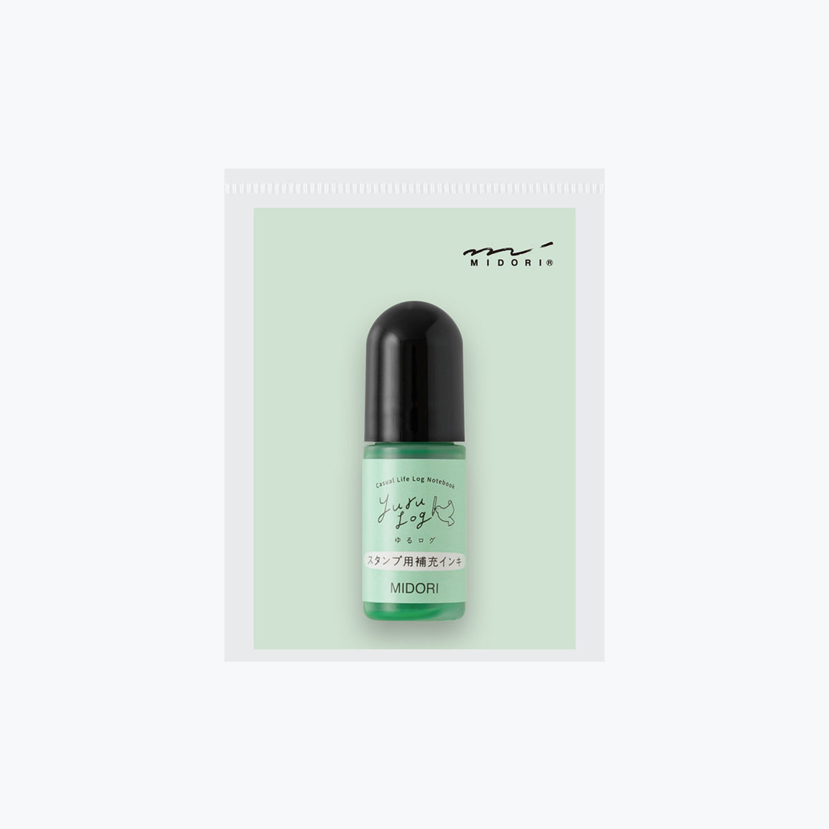 Midori Yuru Log green stamp refill