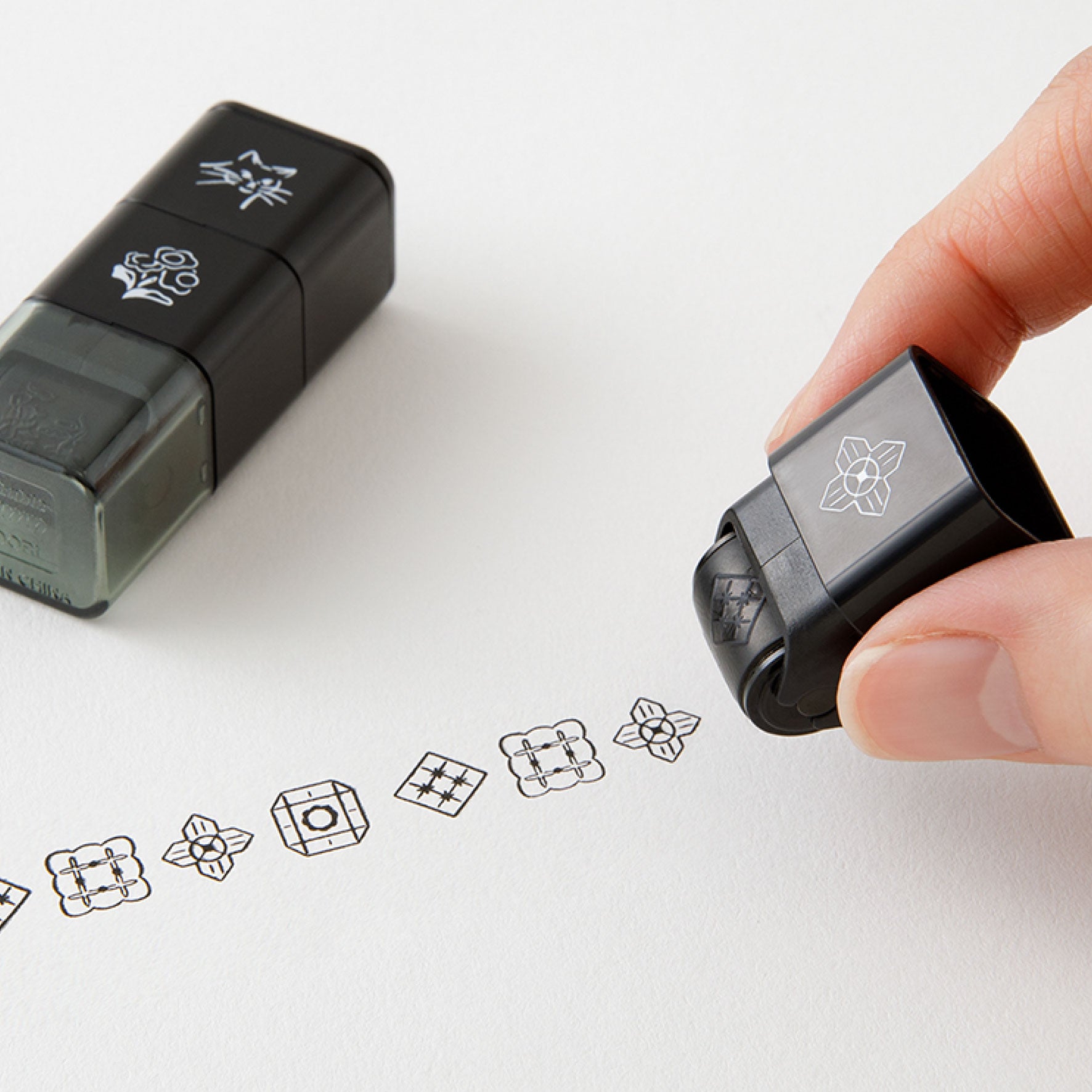 Midori - Stamp - Roller - Cat Landscape