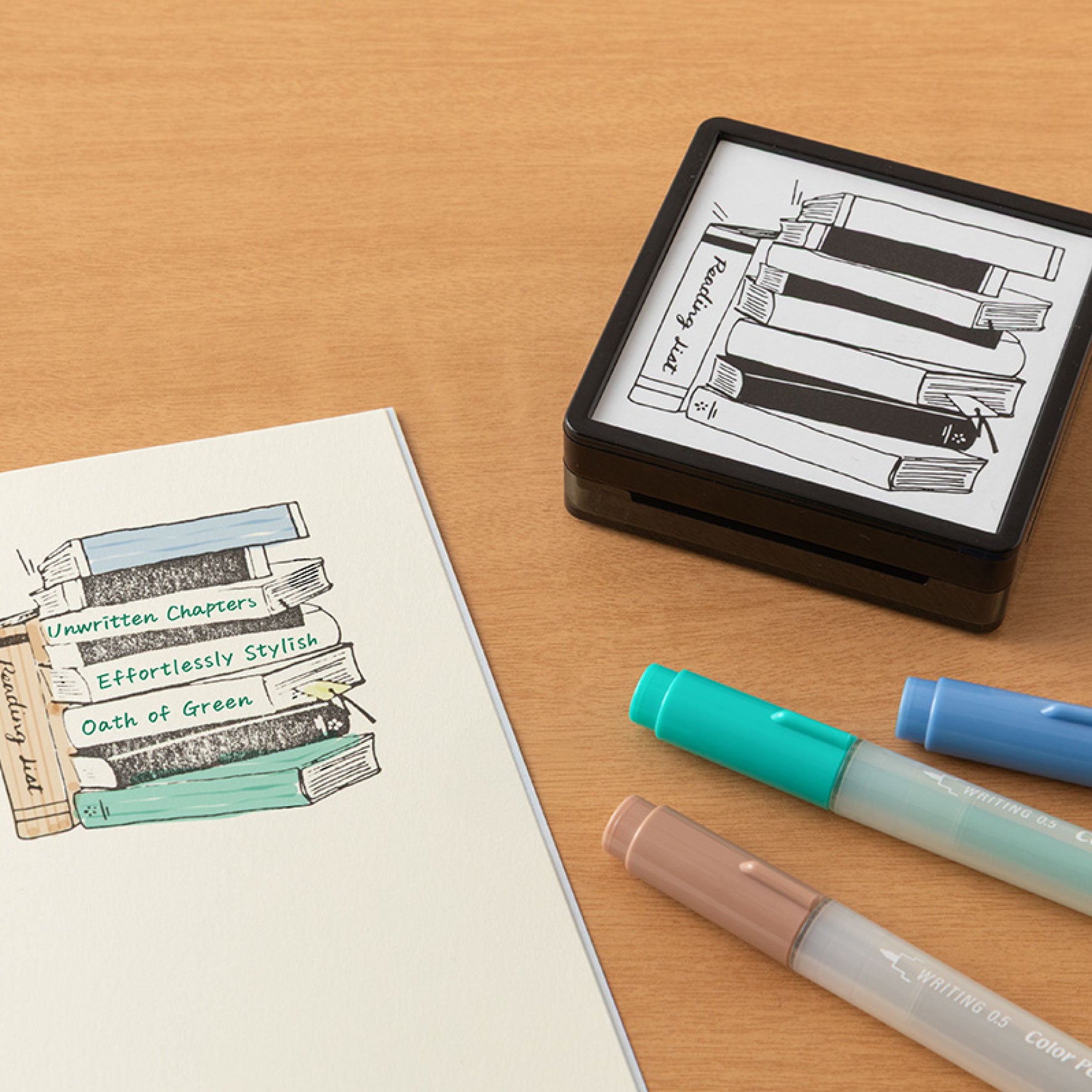 Midori - Stamp - Self-Inking - Reading List