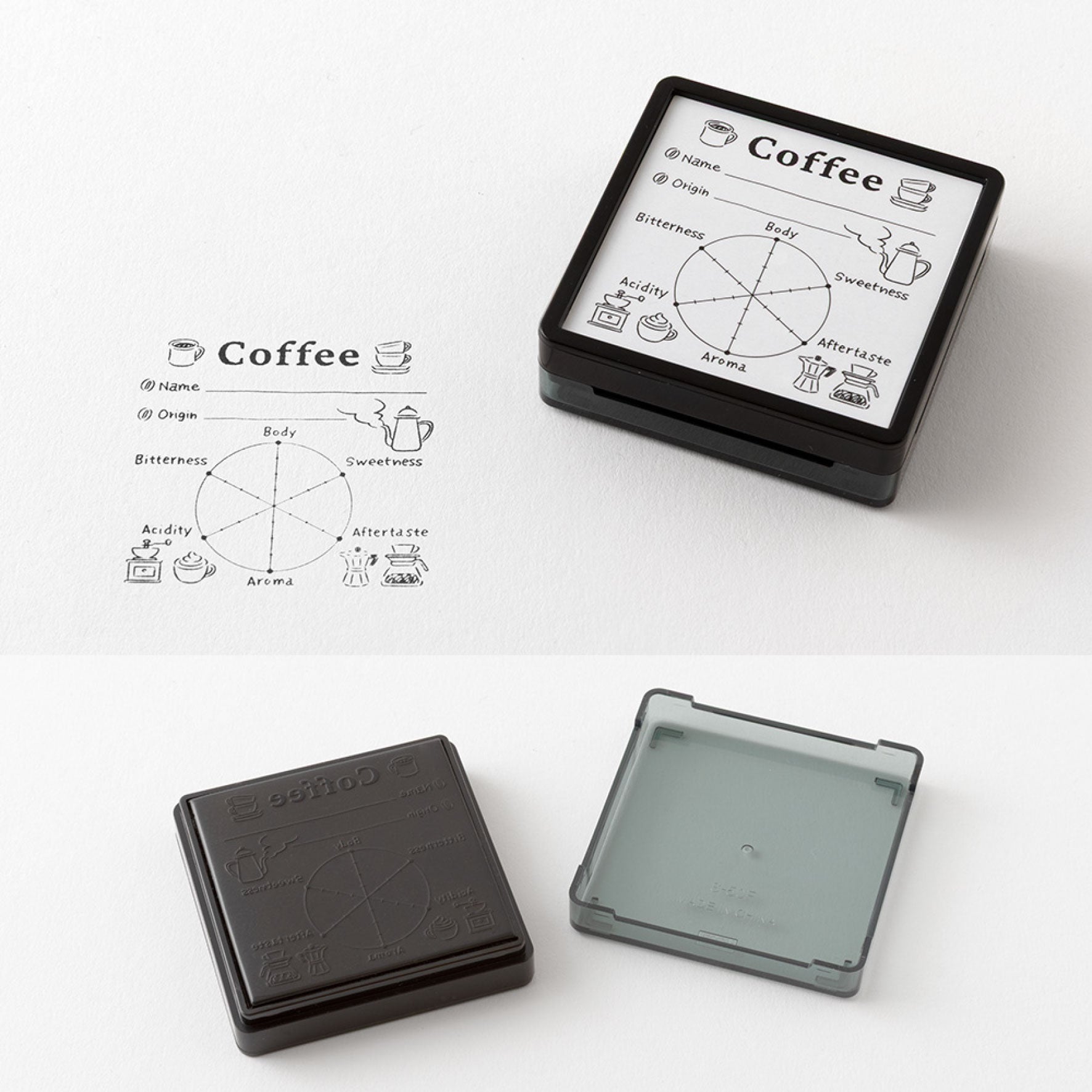 Midori - Stamp - Self-Inking - Coffee