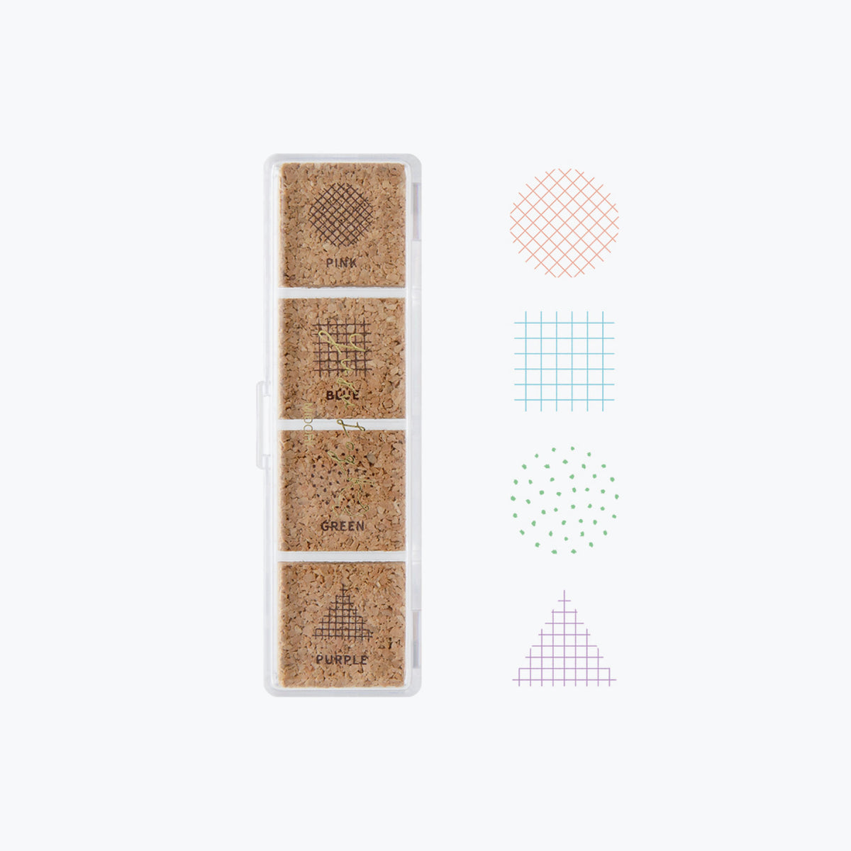 Midori - Stamp - Yuru Log - Pre-Inked - Geometry