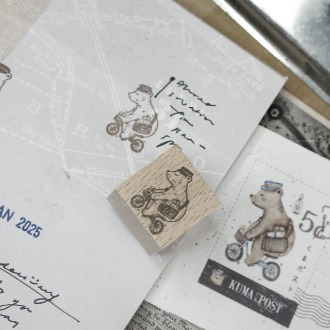 Black Milk Project - Stamp - Mini Kuma Post Bear (Bicycle)