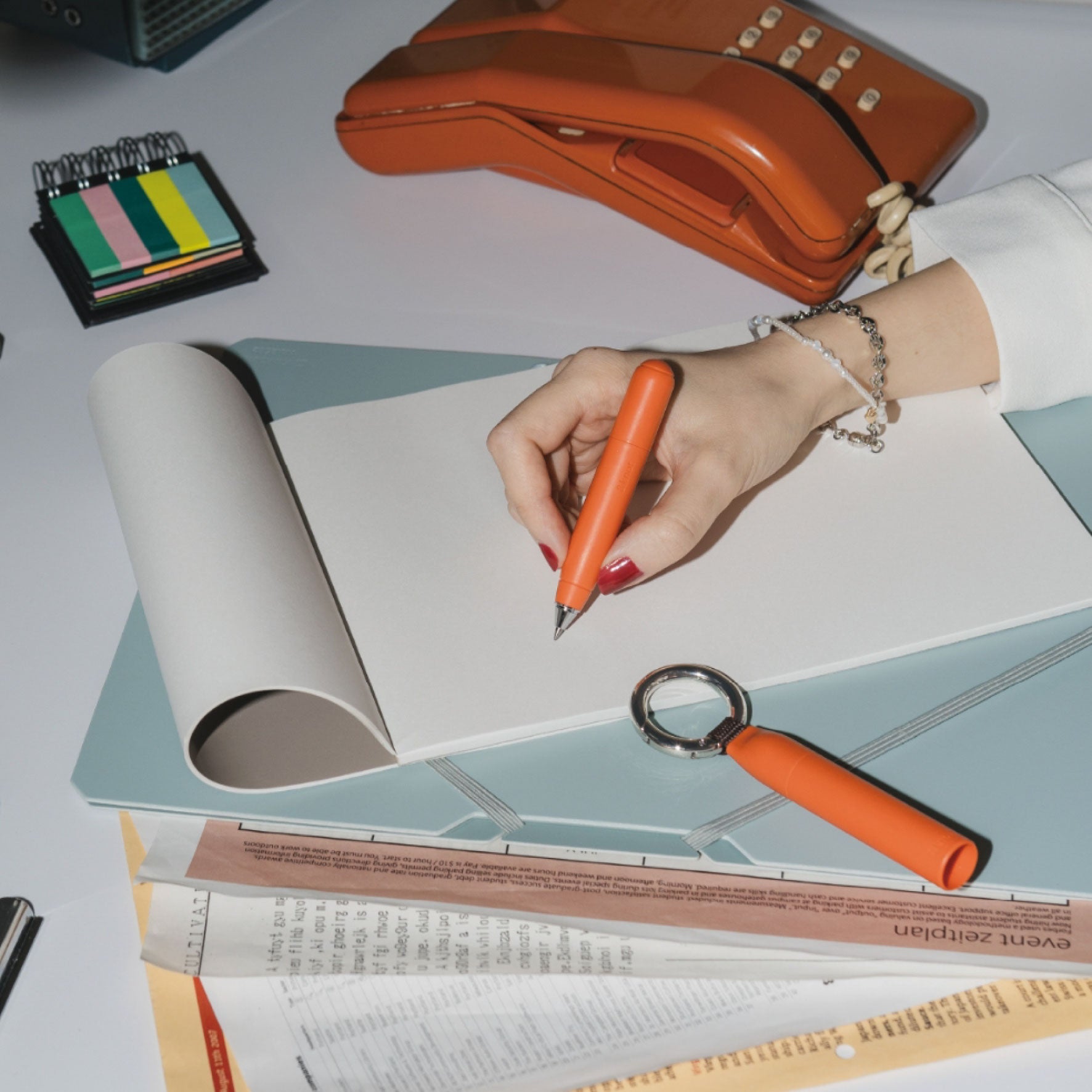 Mitsubishi Uni - Ballpoint Pen - &Knot - Lantern Orange