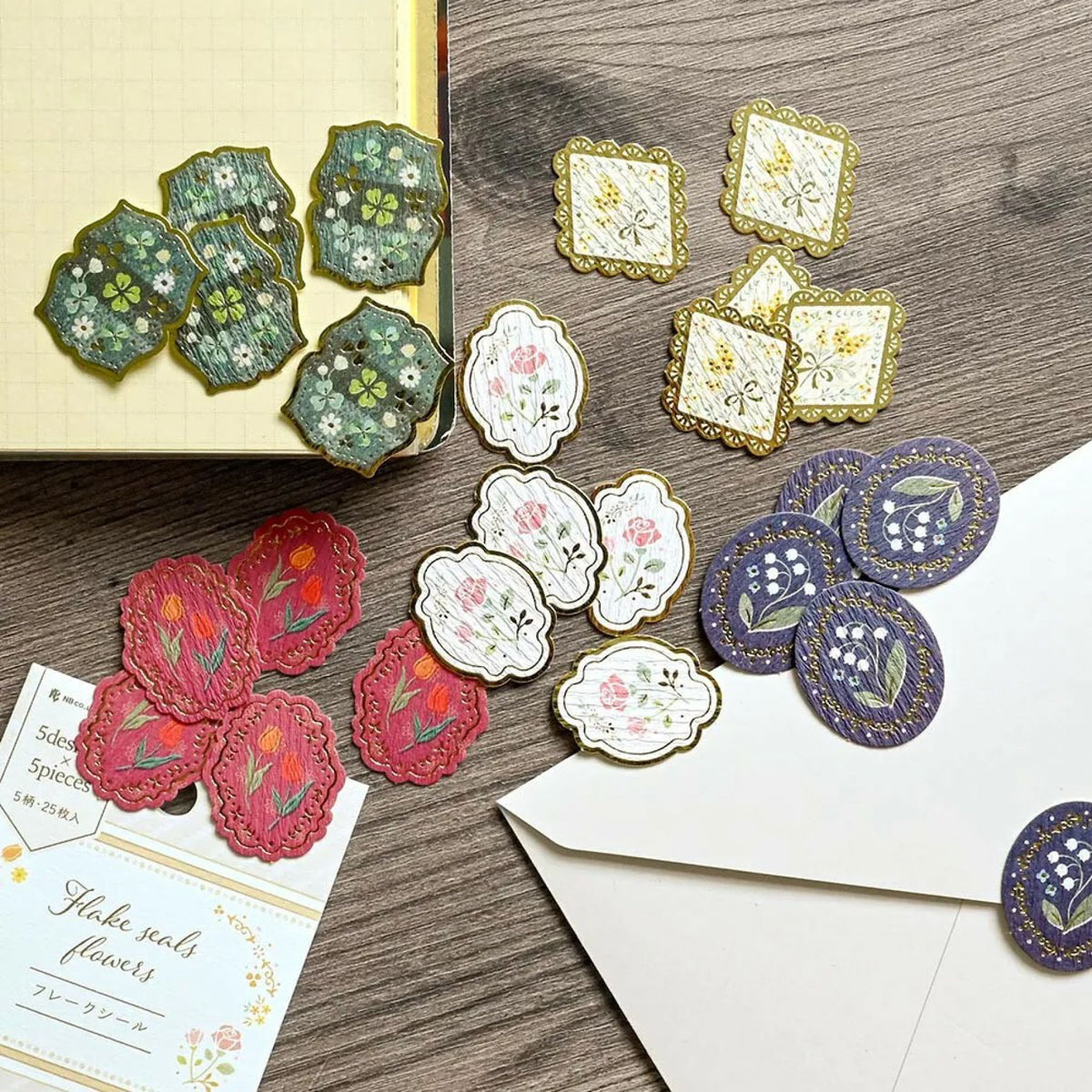 NB Japan - Planner Sticker - Flake Seal - Flowers