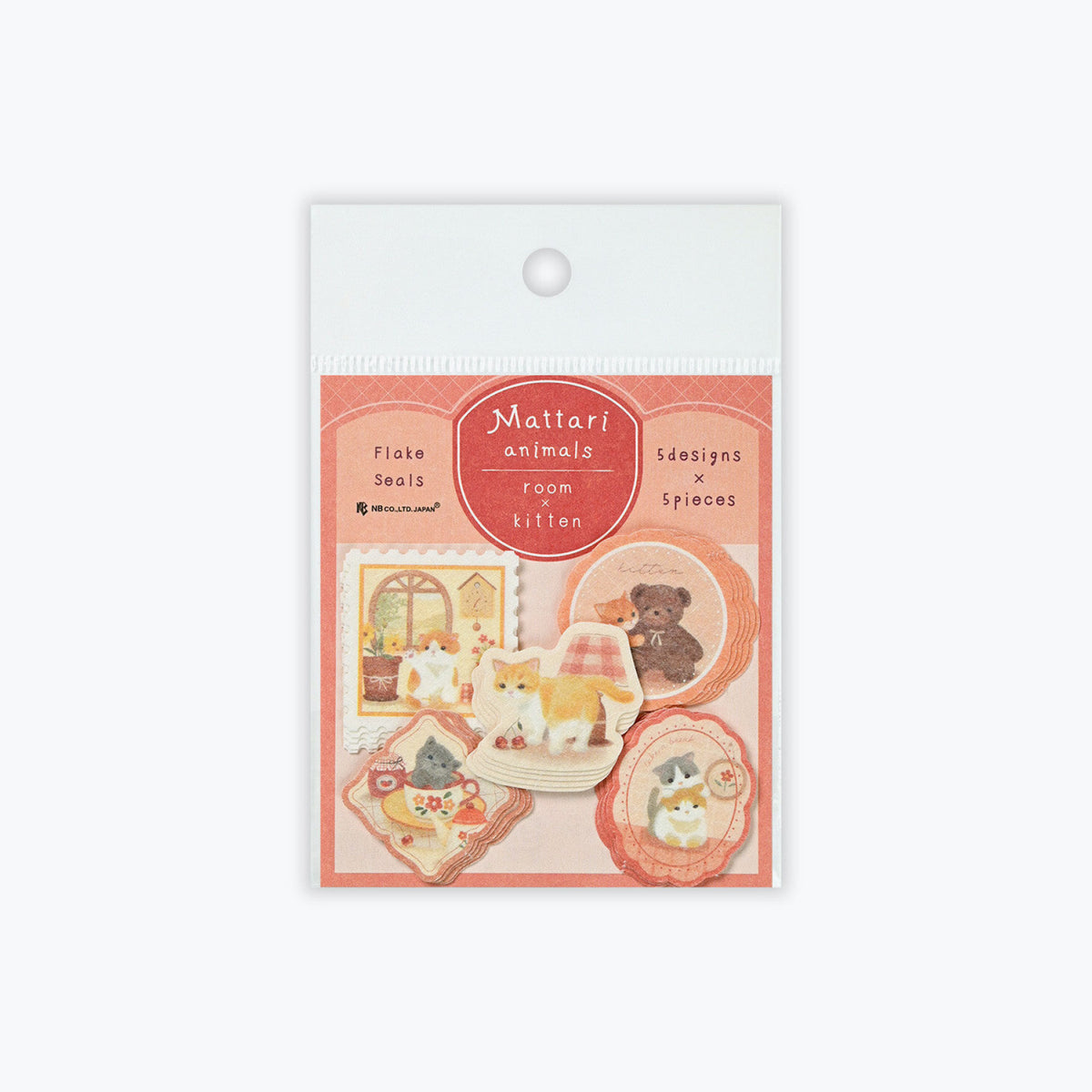 NB Japan - Planner Sticker - Flake Seal - Mattari Animals - Kitten