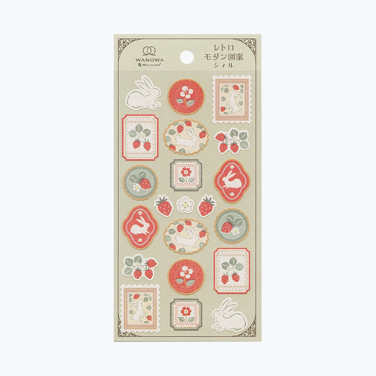 NB Japan - Planner Sticker - Wanowa - Strawberry Rabbit