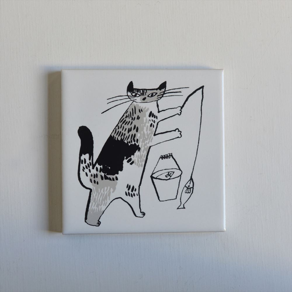 Classiky - Tiger Cat Bonbon Printed Tile 01