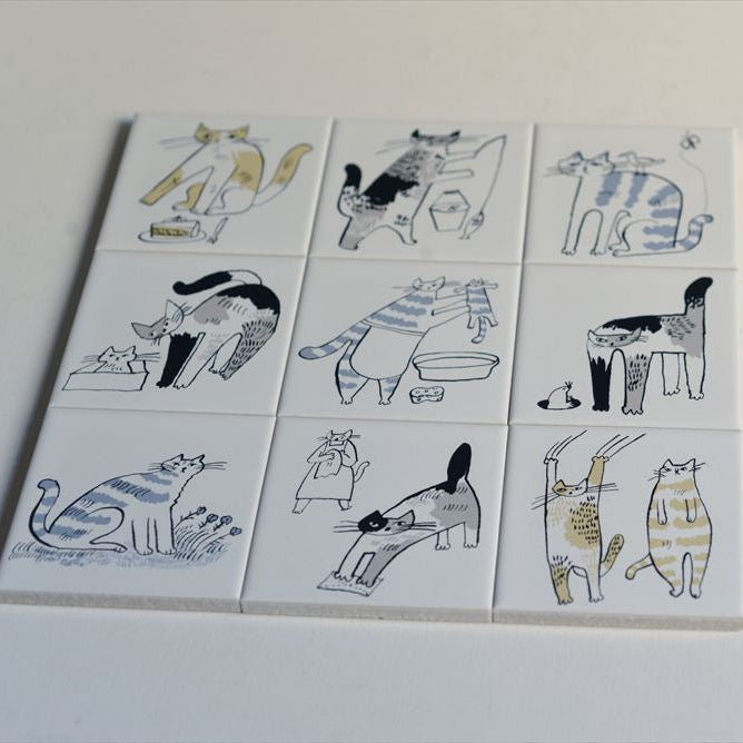 Classiky - Tiger Cat Bonbon Printed Tile 02