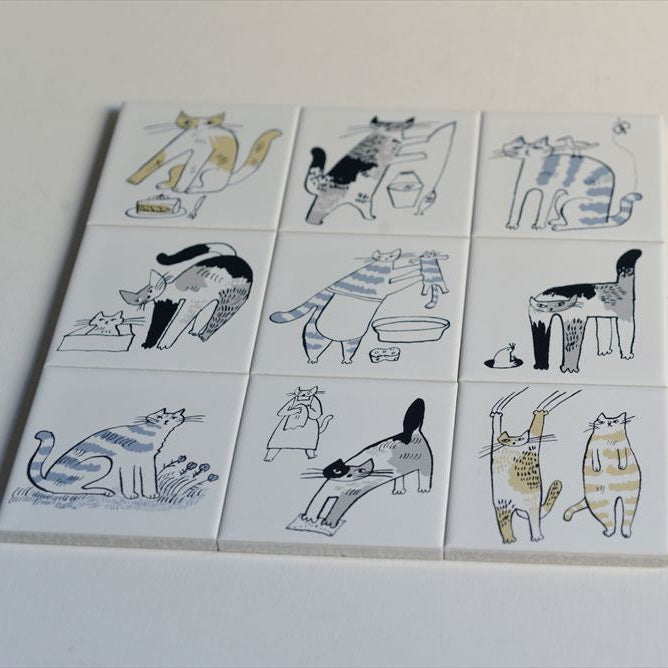 Classiky - Tiger Cat Bonbon Printed Tile 01