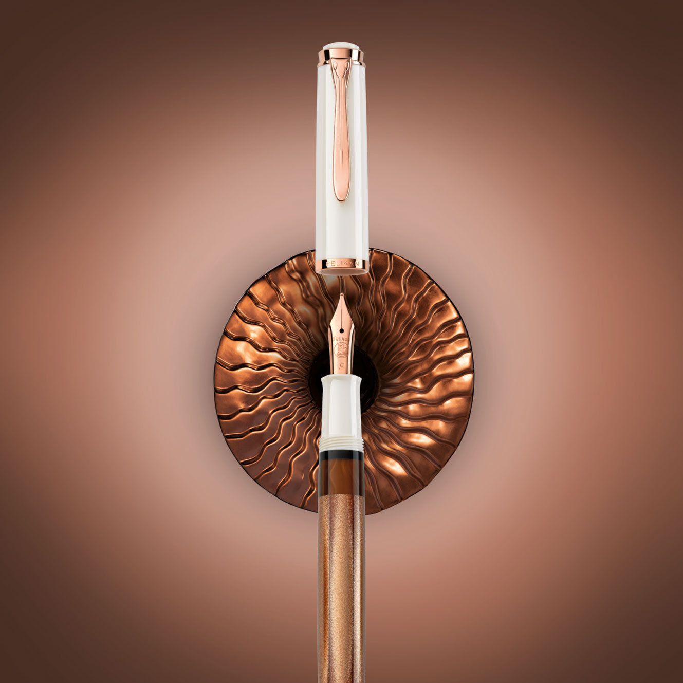 Pelikan - Fountain Pen - Classic M200 - Copper Rose Gold <Outgoing>