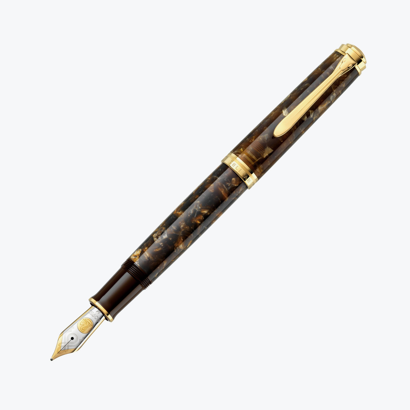 【使用感あり】Pelikan M1000 F Pelikan | M1000 Fountain Pen Renaissance Brown - Bookbinders Design