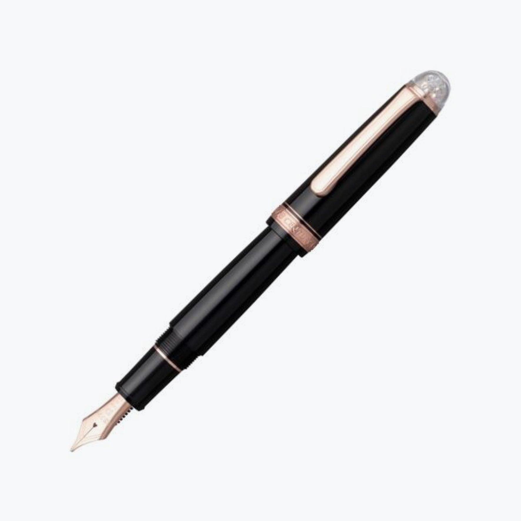 筆記具 PLATINUM 66-100 14K /WALTERMAN 18K-750 Platinum-Fountain-Pen-_3776-