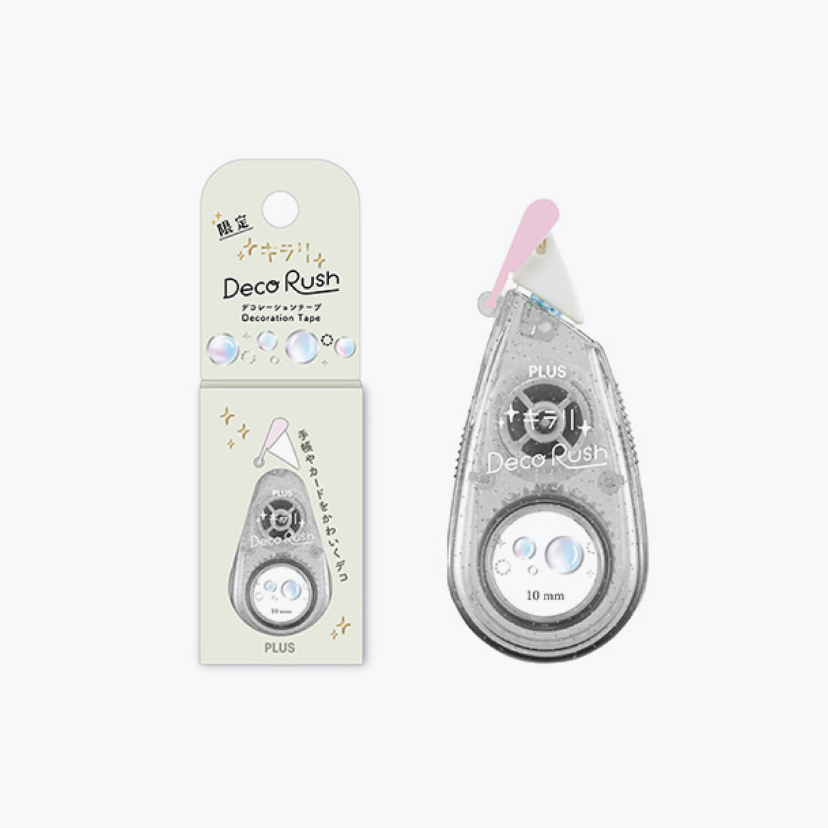 Plus - Washi Tape - Deco Rush - Kirari - 10mm - Bubbles