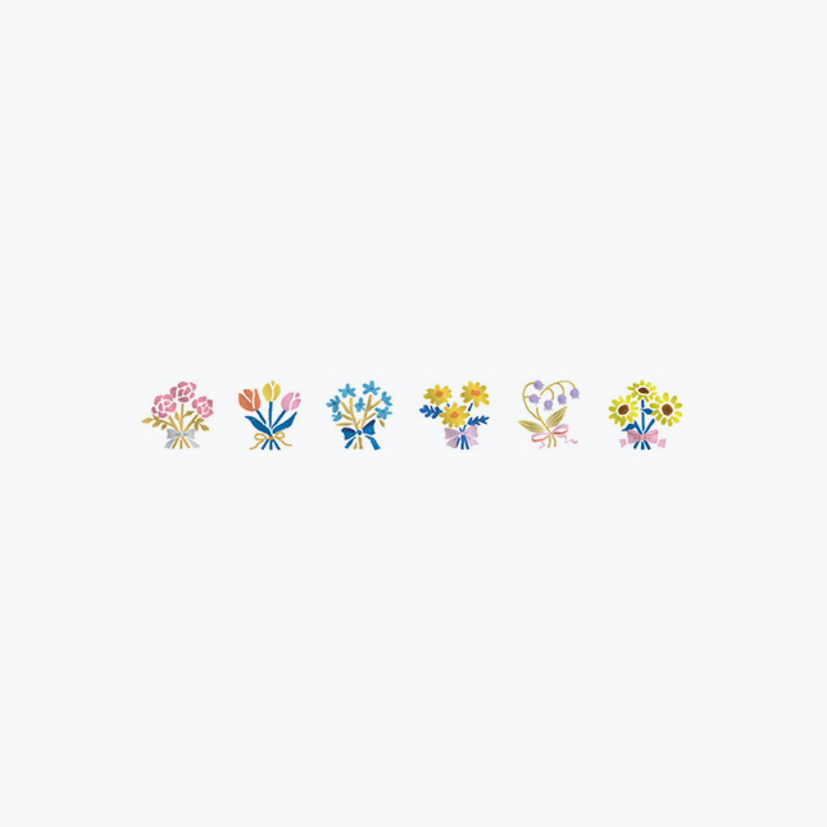 Plus - Washi Tape - Deco Rush - Kirari - 10mm - Bouquet