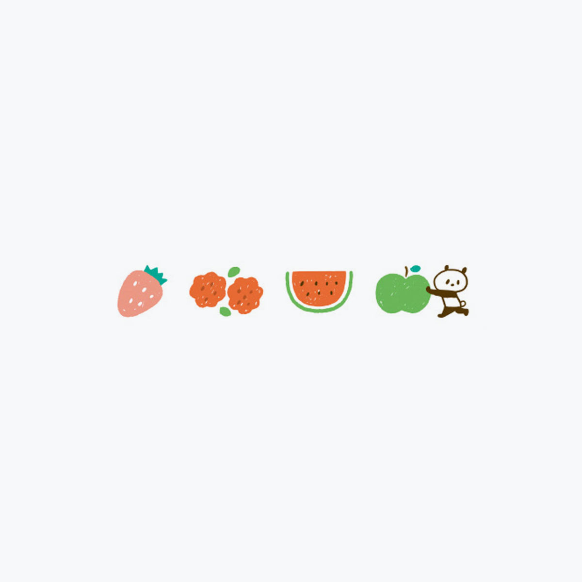 Plus - Washi Tape - Deco Rush x mizutama - 6mm - Fruits <Outgoing>