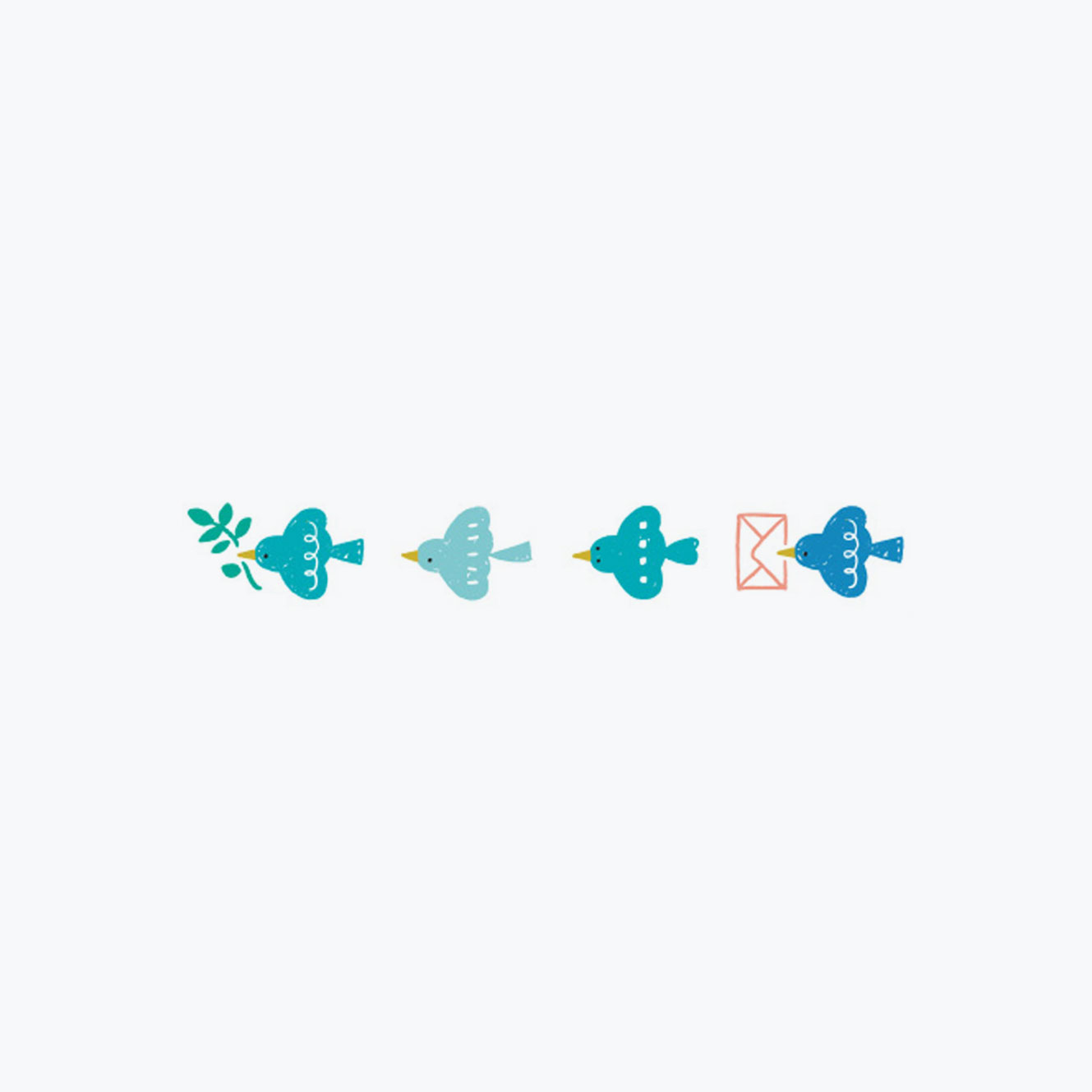 Plus - Washi Tape - Deco Rush x mizutama - 6mm - Bird <Outgoing>
