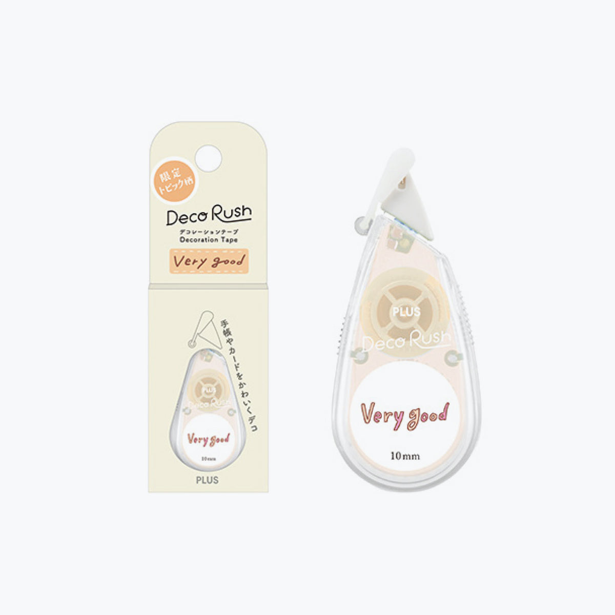 Plus - Washi Tape - Deco Rush - Topic - 10mm - Very Good