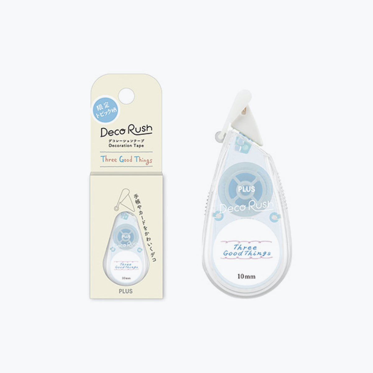 Plus - Washi Tape - Deco Rush - Topic - 10mm - Three Good Things