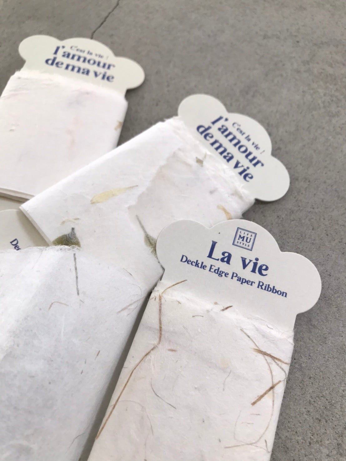 MU Lifestyle - Deckle Edge Paper Ribbon - #01 <Outgoing>