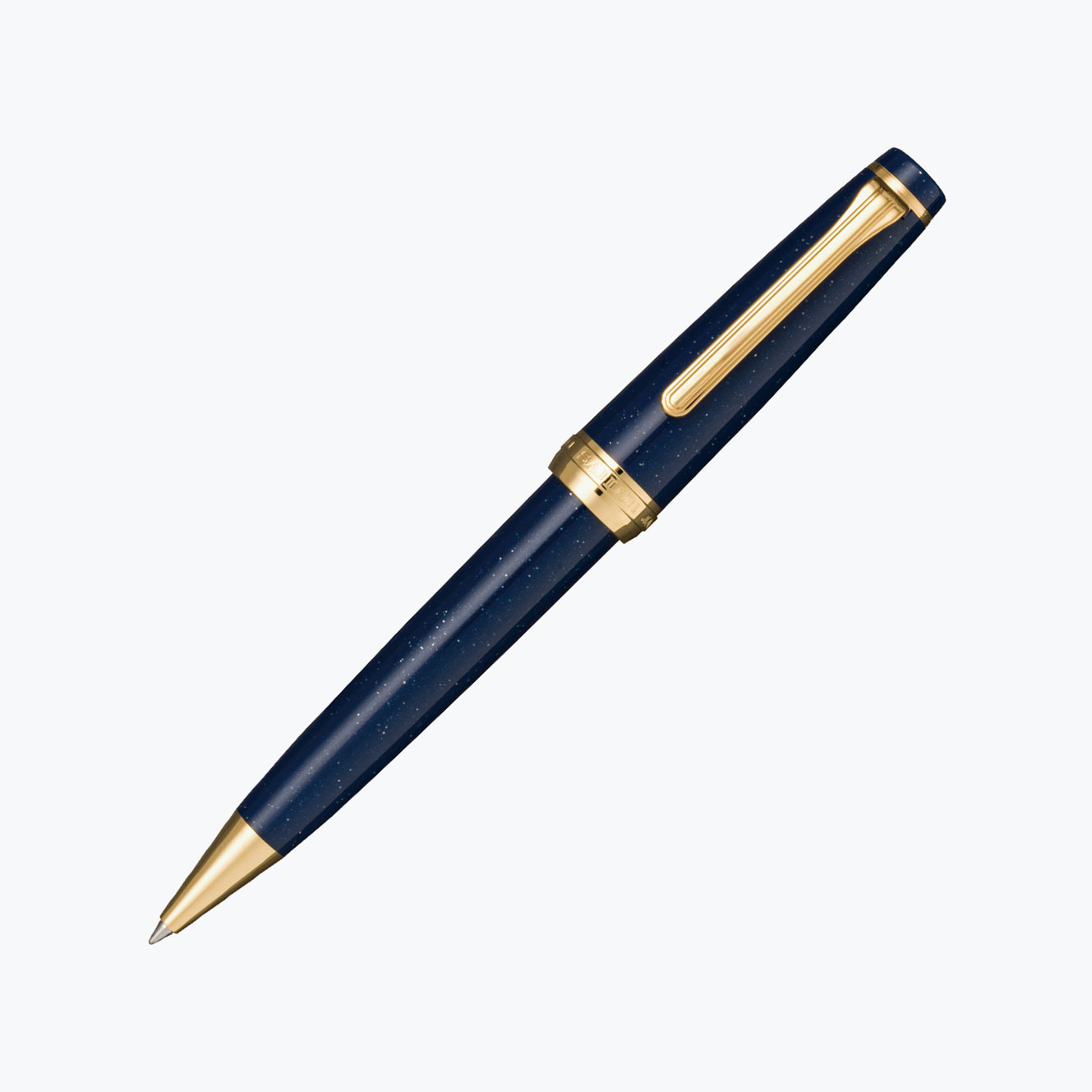 Sailor Shikiori Vega ballpoint pen in midnight blue with gold shimmer
