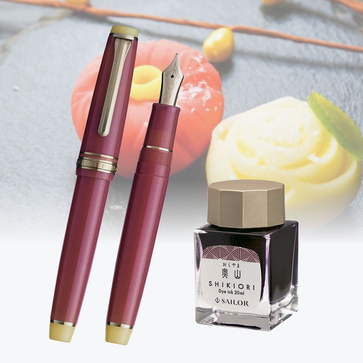 Sailor - Fountain Pen Set - ProGear Slim - Japanese Sweets - Nerikiri