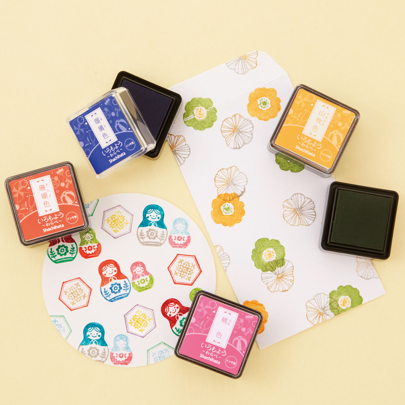Shachihata - Stamp Pad - Oil-Based Ink - Iromoyo - Mini - HAC-S1-B