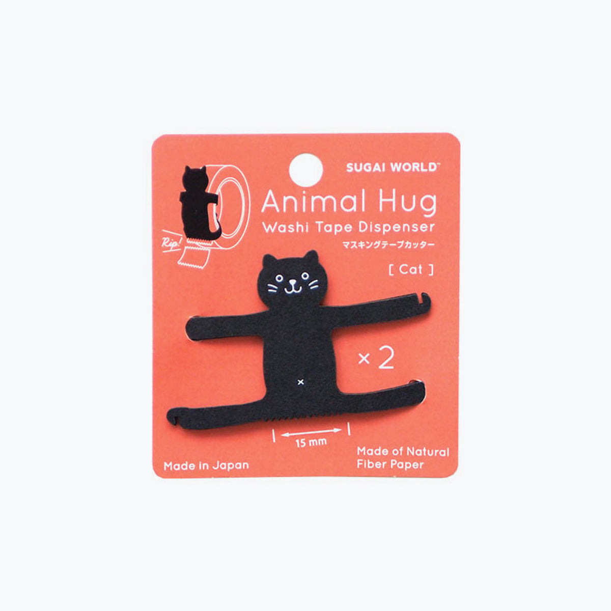 Sugai World - Washi Tape Dispenser - Animal Hug - Cat