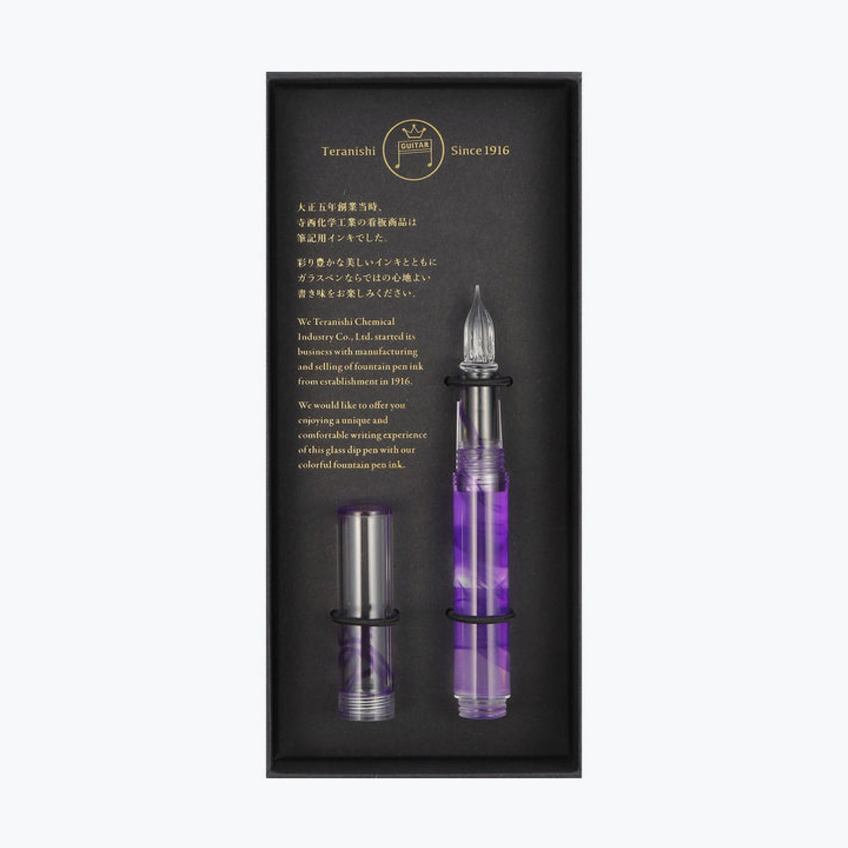 Teranishi - Calligraphy Pen - Glass Nib - Aurora - Purple