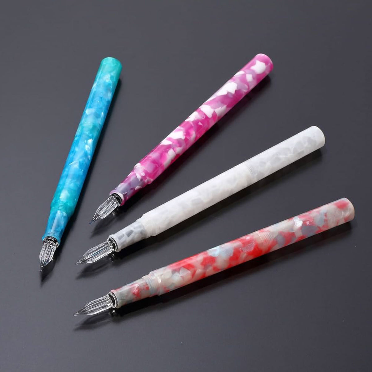 Teranishi - Calligraphy Pen - Glass Nib - Jelly - Blue