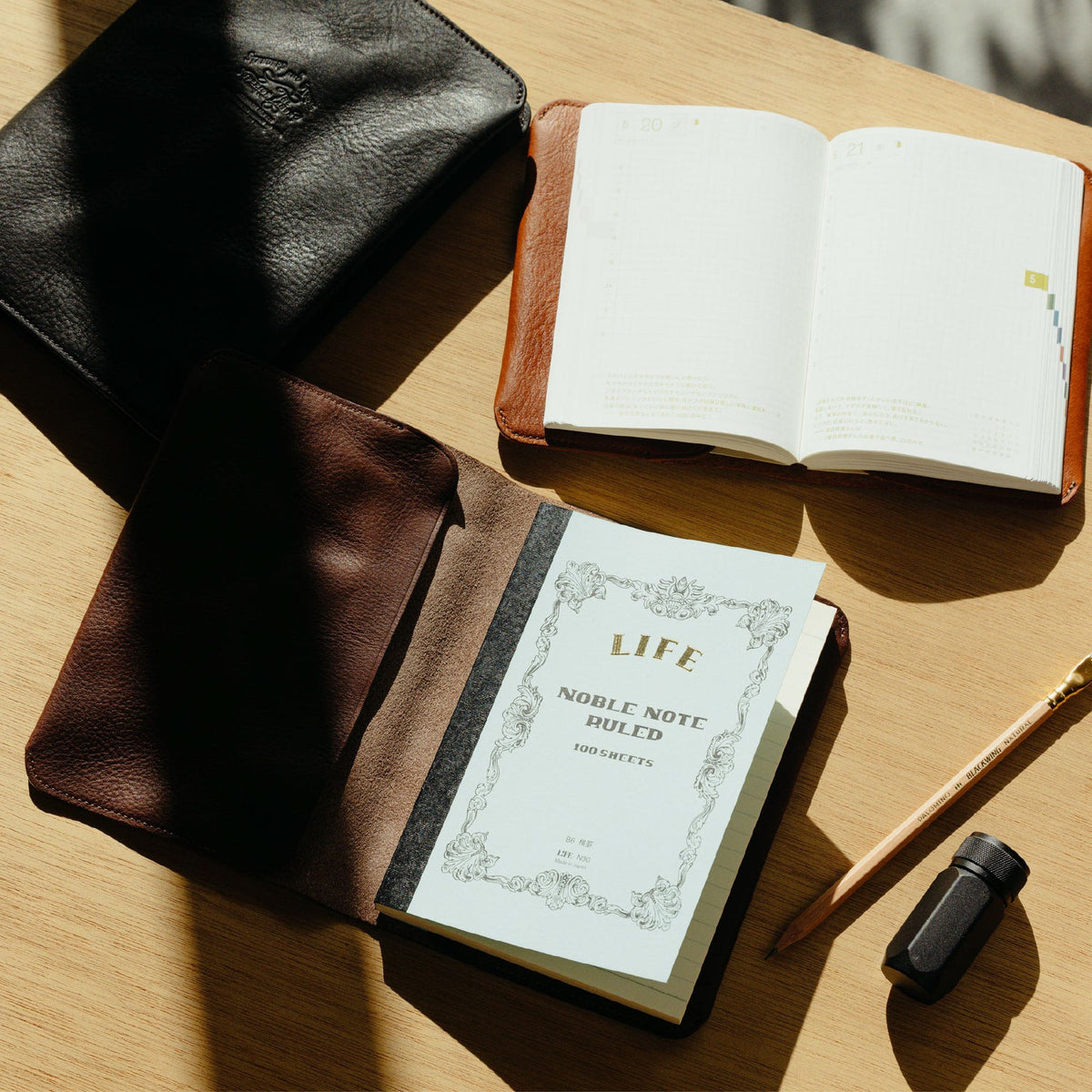 The Superior Labor - Notebook Cover - Oil Leather - A6 - Dark Brown