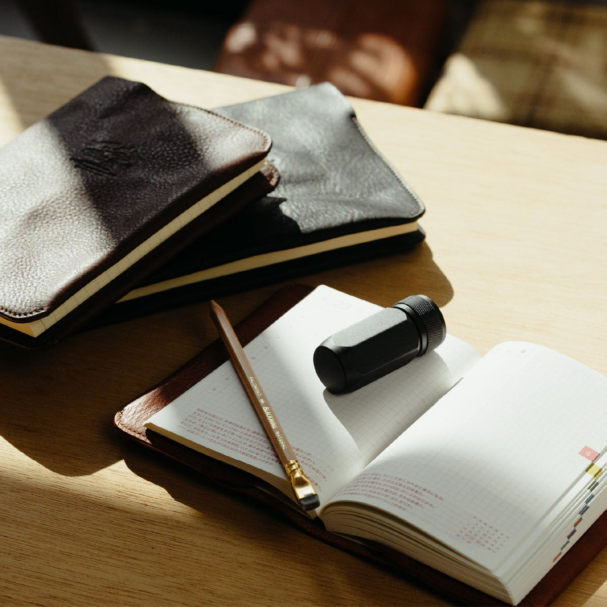 The Superior Labor - Notebook Cover - Oil Leather - A6 - Light Brown