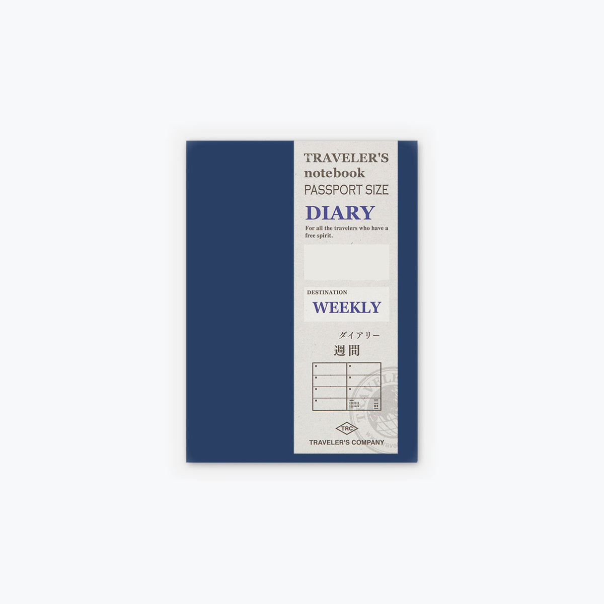 Traveler's Company - 2025 Diary - 6 Month Insert - Passport - Weekly (Jul - Dec)