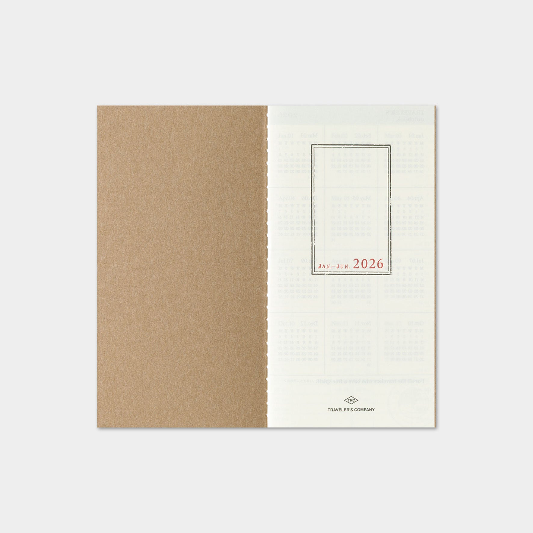 Traveler's Company - 2026 Diary - Insert - Regular - Weekly+Memo
