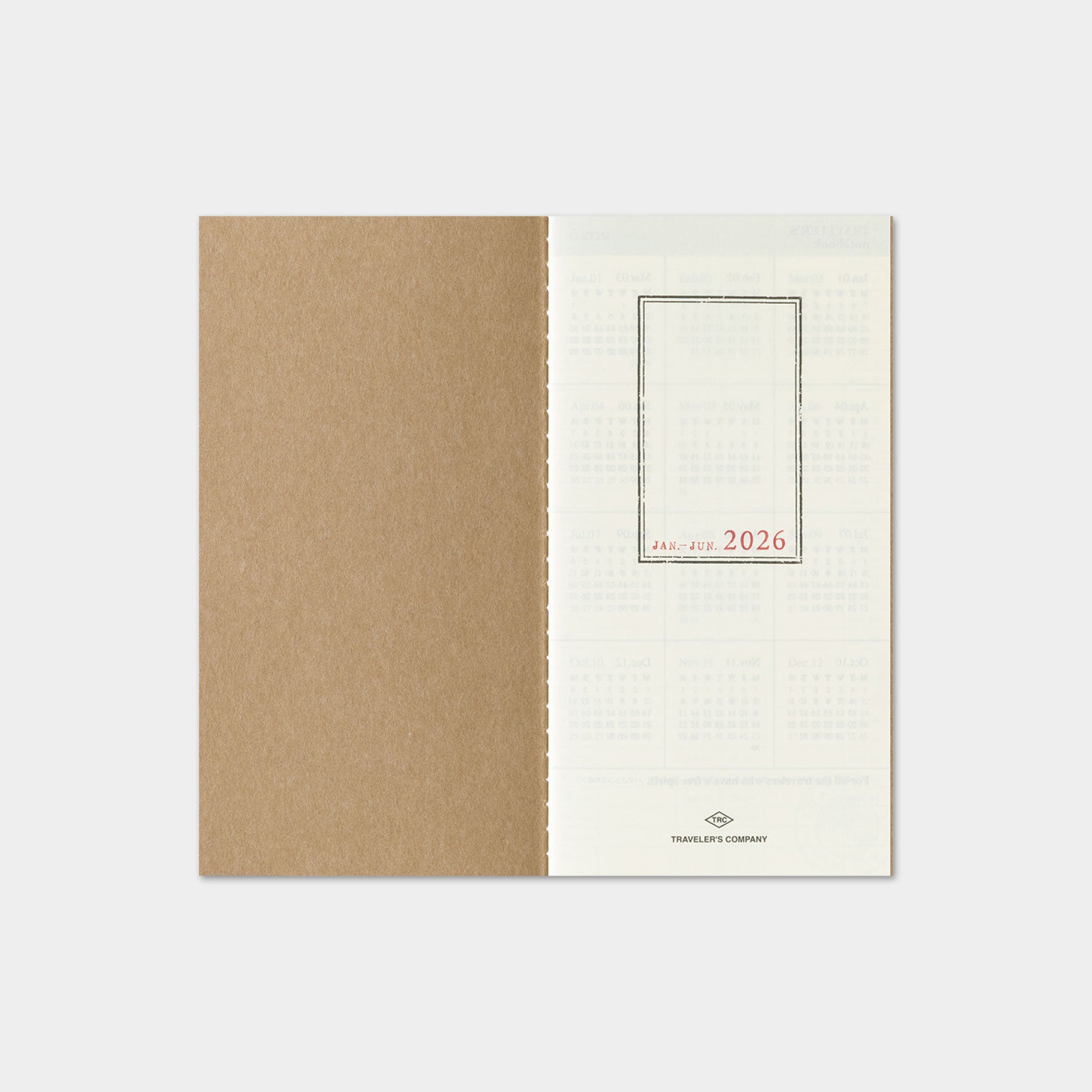 Traveler's Company - 2026 Diary - Insert - Regular - Weekly Vertical