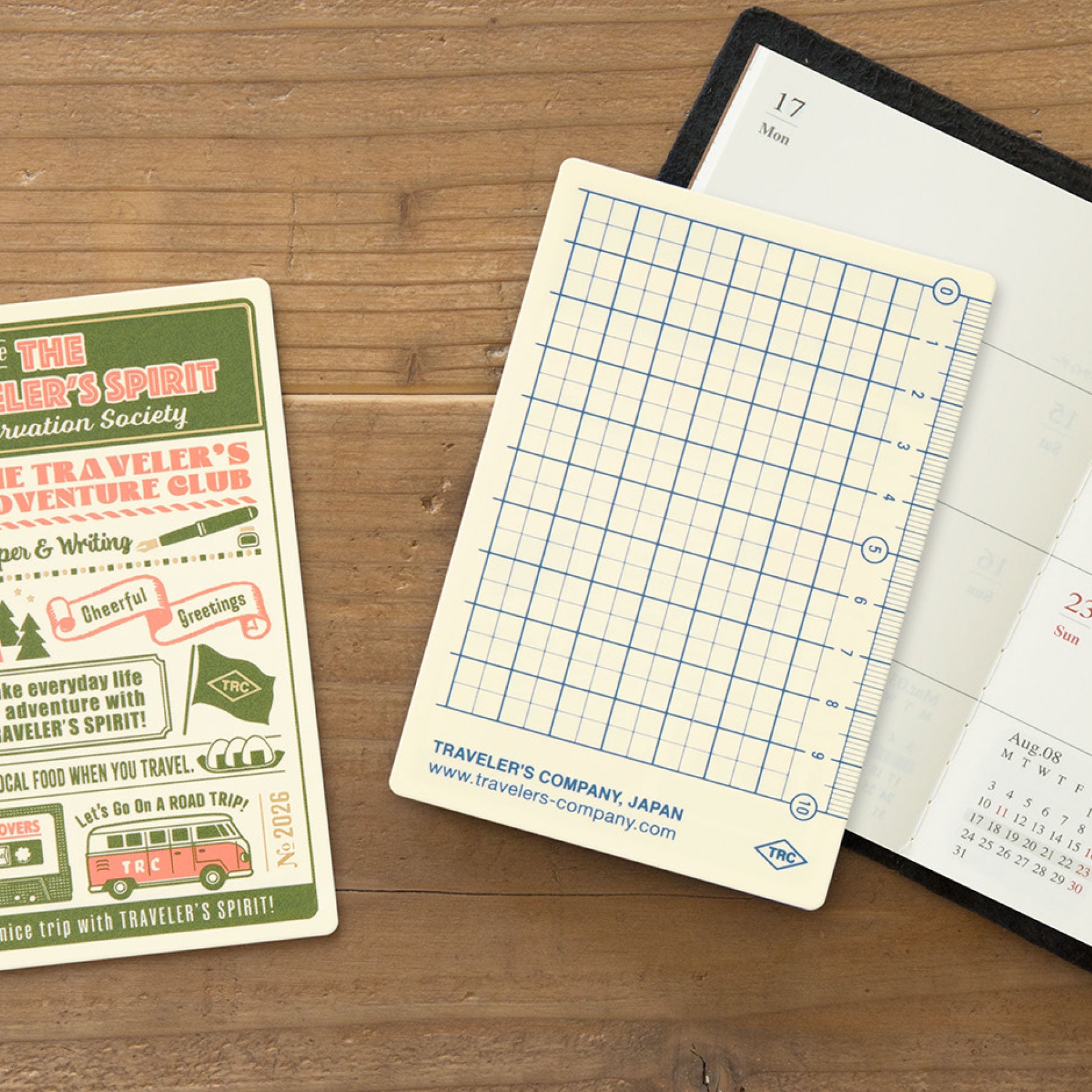 Traveler's Company - 2026 Diary - Insert - Passport - Backing Sheet