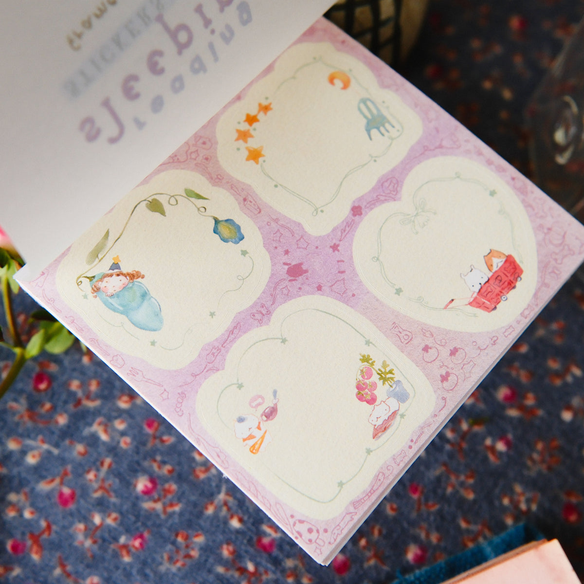 TeaYou - Planner Sticker - Reading Sleeping