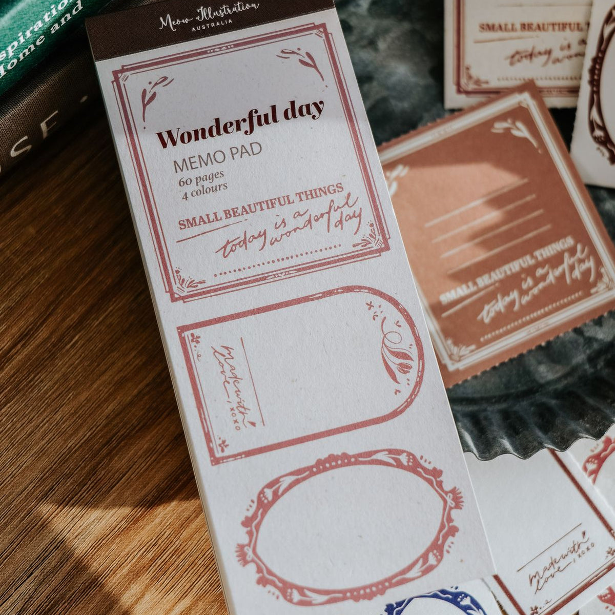 Meow Illustration - Memo Pad - Wonderful Day