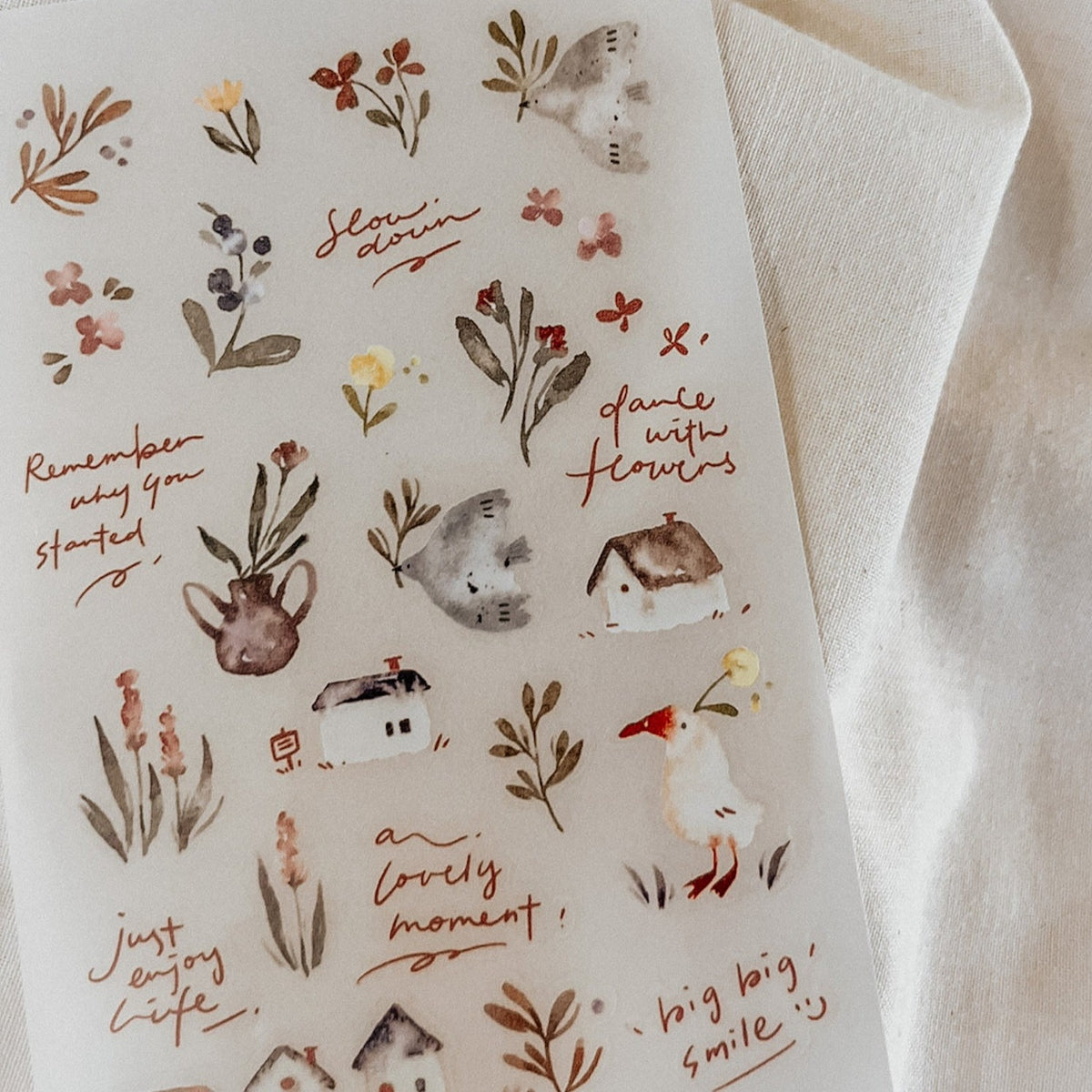 Meow Illustration - Planner Sticker - Woodland Story